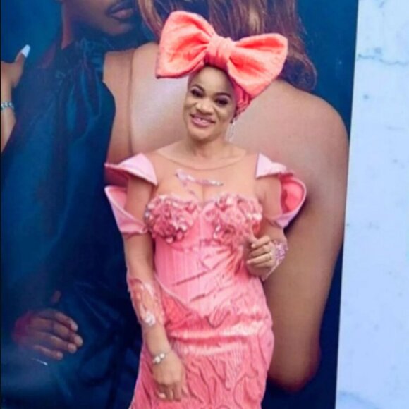 Oversized BOW Metallic Aso-oke Auto Gele High Quality Made in Nigeria - Picture 2 of 11